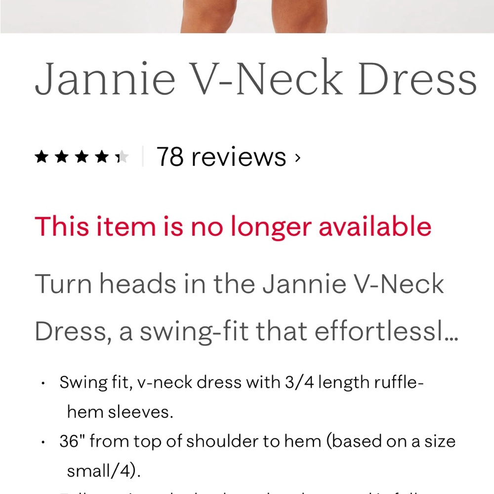 Lilly Pulitzer Jannie 3/4 Sleeve Dress NWT - Picture 6 of 6